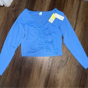 NWT Target All in Motion Blue Work Out Top